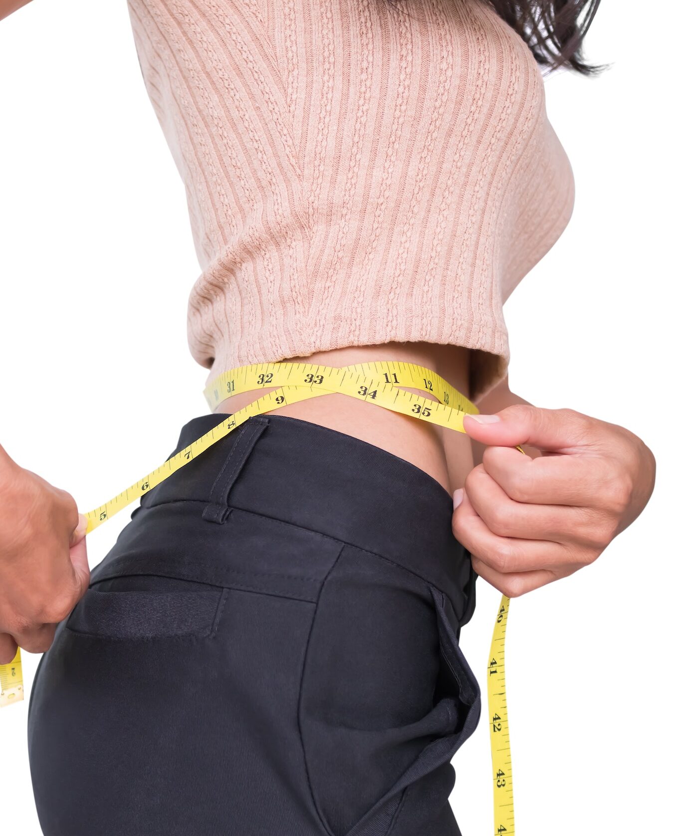 Waist Woman with tape Measure,Body Slim